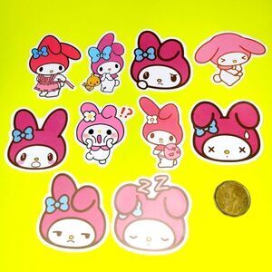 3/$20 brand new 10x waterproof Melody stickers